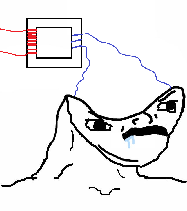 Brainlet step down transformer brain — Brainlet meme