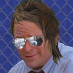 Costanza at bat zyzz hair — Reaction meme