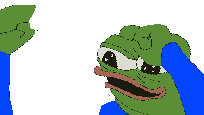 Pepe arm pumping excited — Pepe meme