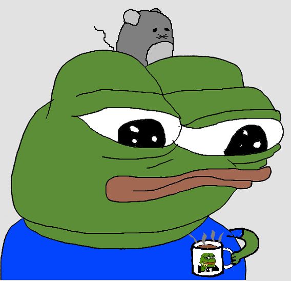 Pepe mouse friend pepe coffee cup — Pepe meme