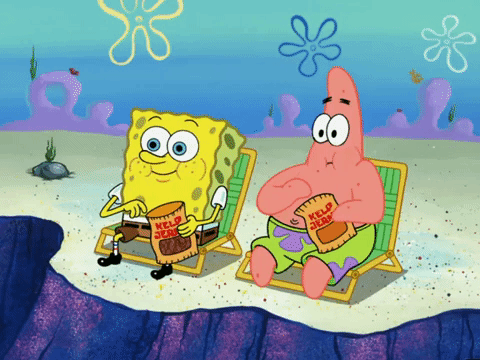 Spongebob & Patrick Eating Snacks — Reaction meme