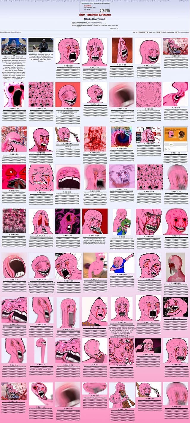 Pink wojak board — Wojak meme