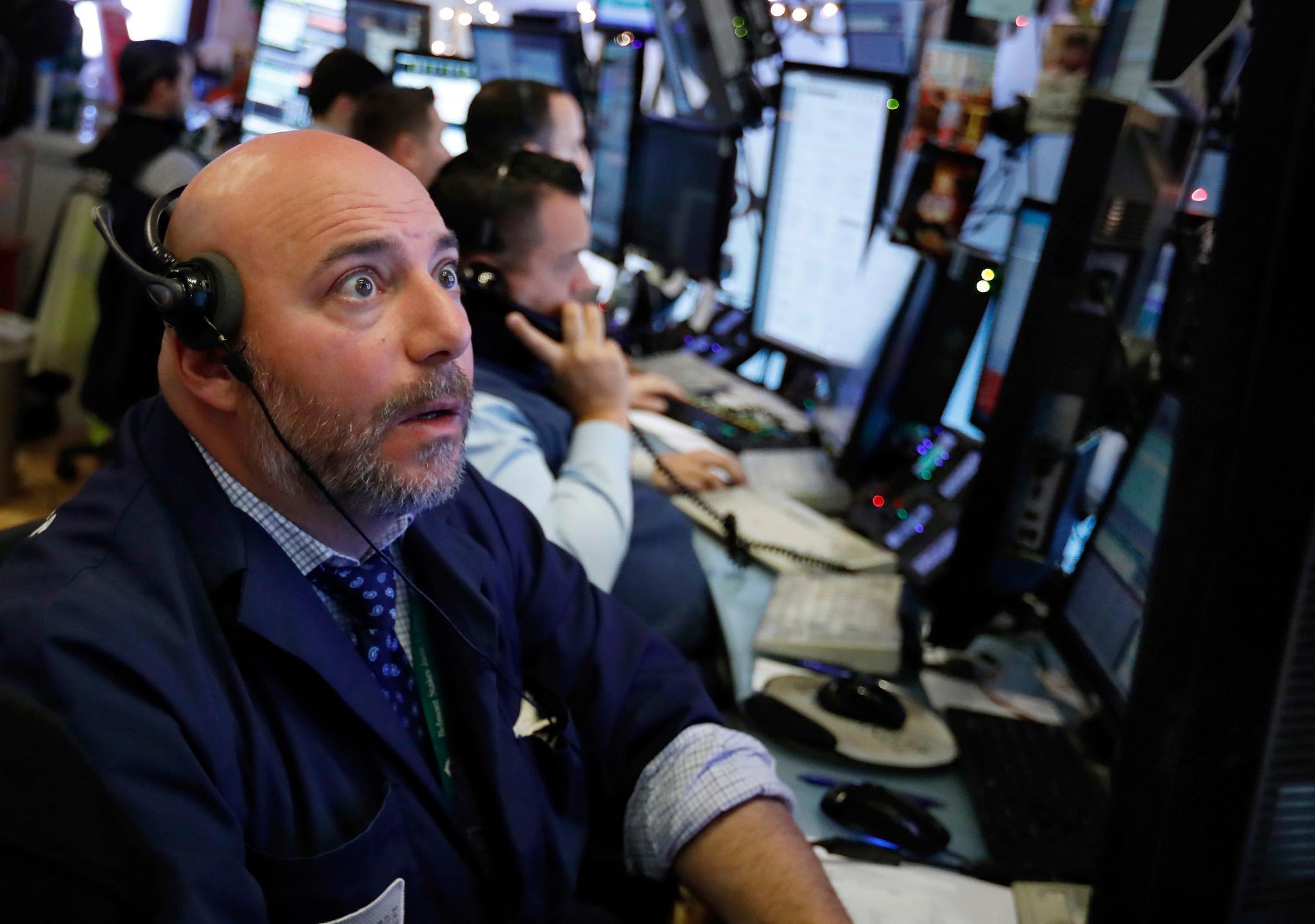 Shocked stock trader — Reaction meme