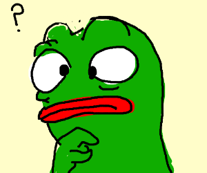 Pepe knockoff confused — Pepe meme