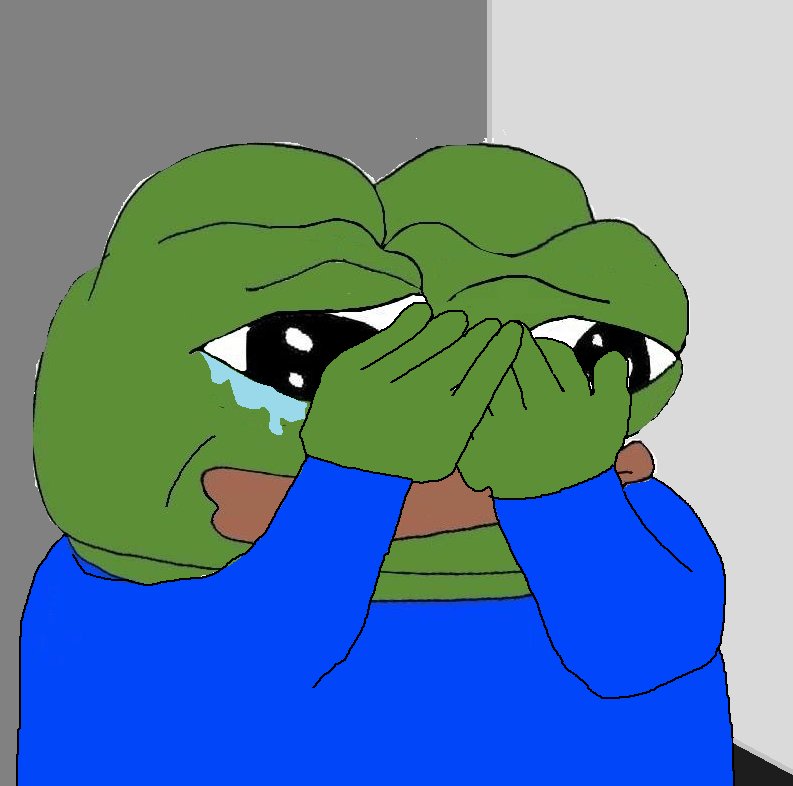 Pepe crying corner — Pepe meme