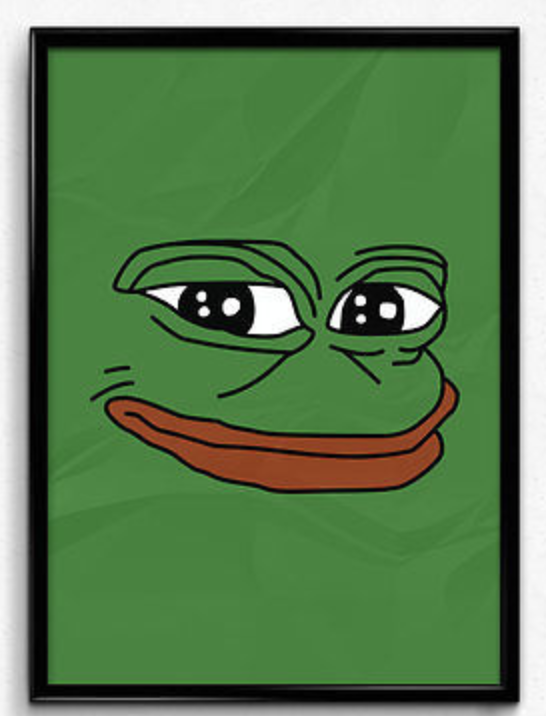 Pepe face poster — Pepe meme