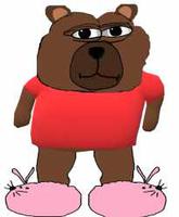 Bobo wearing pink slippers — Bobo meme