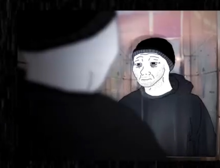 Wojak doomer meets doomer — Wojak meme