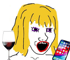 Wojak girl wine iphone — Wojak meme