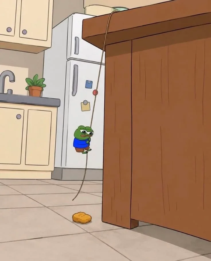 Tendie descent — Apu meme