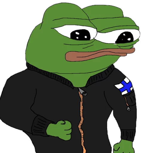 Finland jacket Frog Friends sticker — Sticker Packs meme