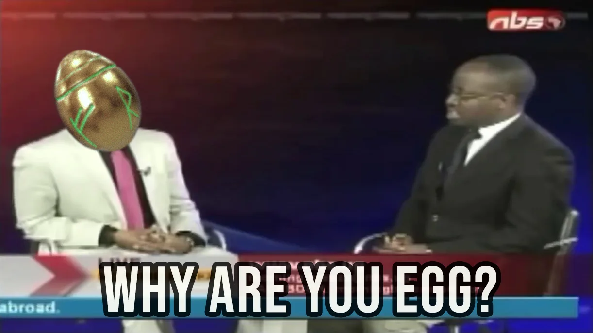 Why are you egg — Twetch meme