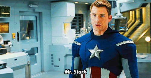 Robert Downey Jr Meeting Captain America — Reaction meme