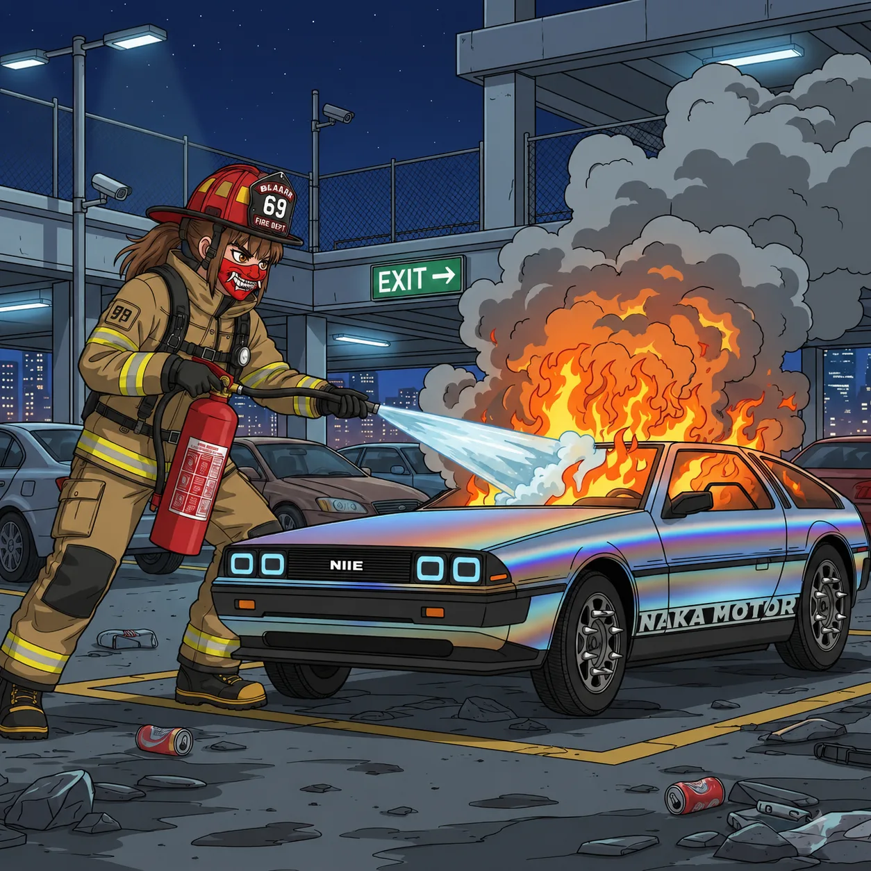 Oni Fireman — Twetch meme