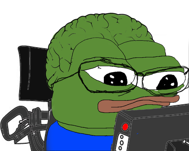 Pepe big brain chair — Pepe meme