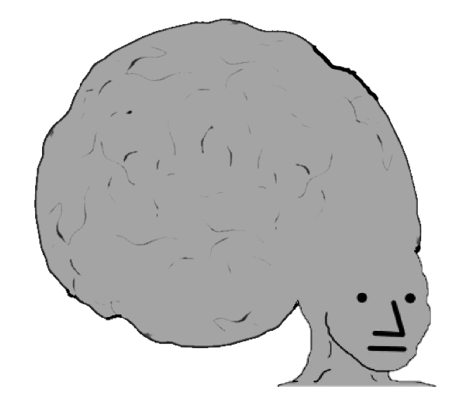 Wojak npc big brain — Wojak meme
