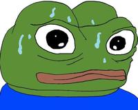 Pepe sweating round eyes — Pepe meme