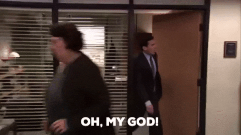 Panic in The Office — Reaction meme