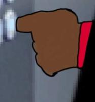 Bobo pressing button menacingly — Bobo meme