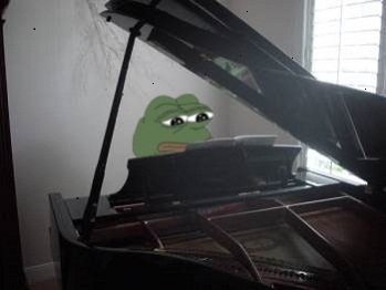 Pepe playing grand piano — Pepe meme