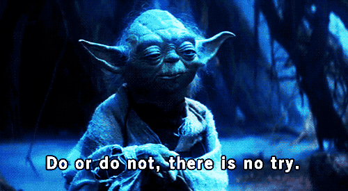 Do or Do not, there is no Try — Reaction meme