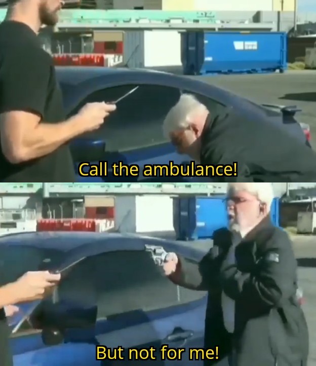 Call an ambulance but not for me meme template — Templates meme