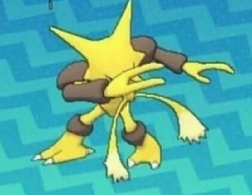 Pokemon alakazam dabbing — Reaction meme