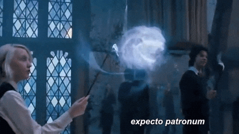 Luna Lovegood Expecto Patronum — Reaction meme