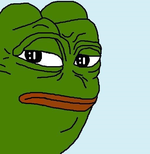 Pepe doubting face — Pepe meme