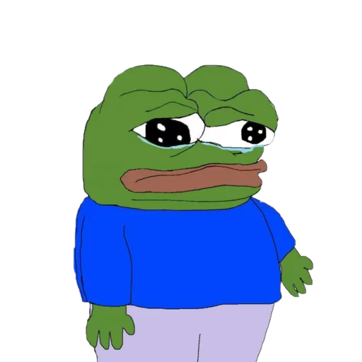 Standing shrug Frog Friends sticker — Sticker Packs meme