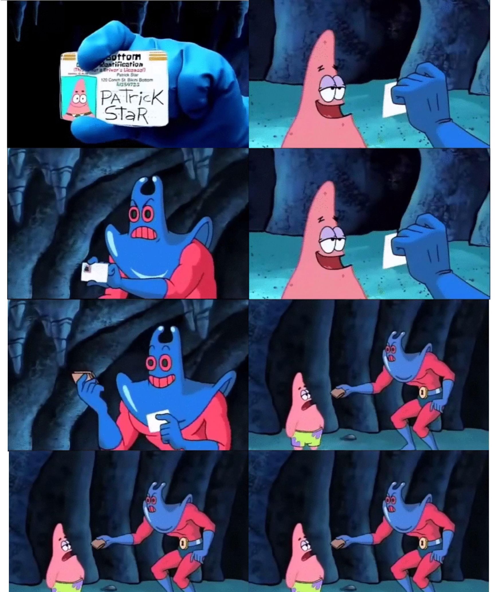 Patrick not my wallet meme template — Templates meme