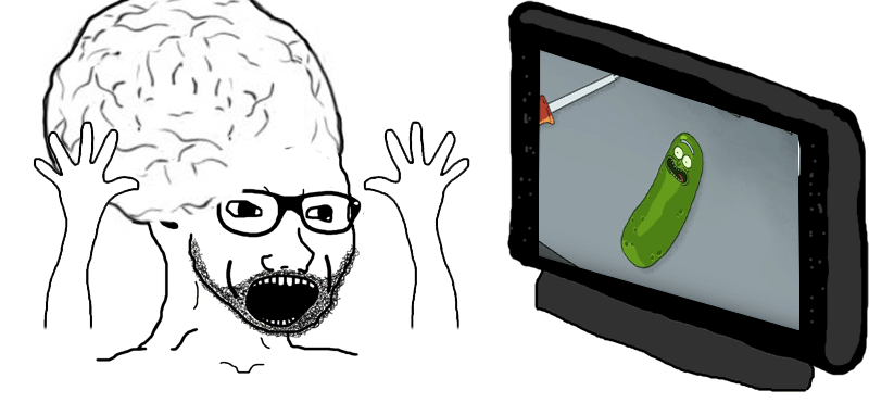 Wojak big brain soy boy pickle rick — Wojak meme