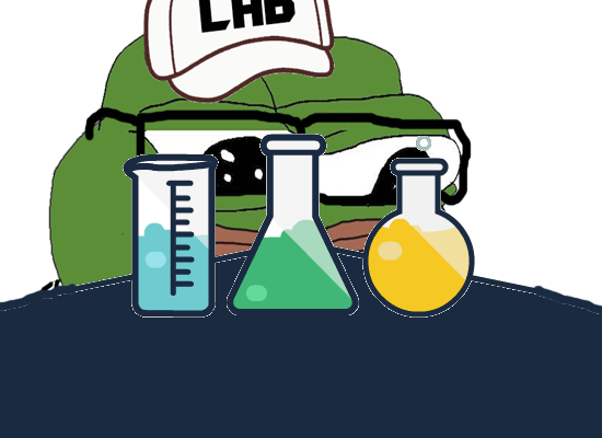 Pepe in chemistry lab — Pepe meme