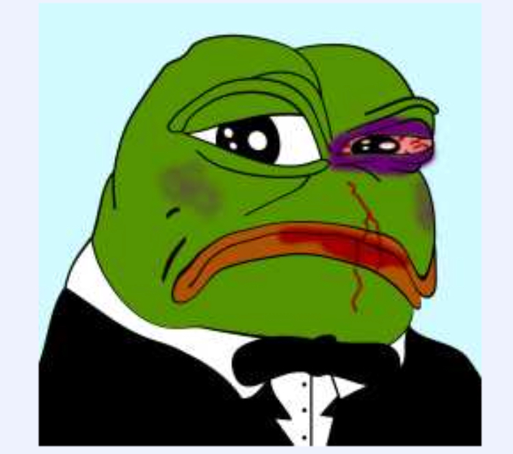 Pepe beat up tuxedo — Pepe meme