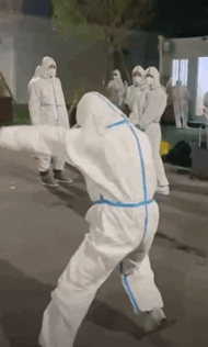 Quarantine Man Exercise — Reaction meme