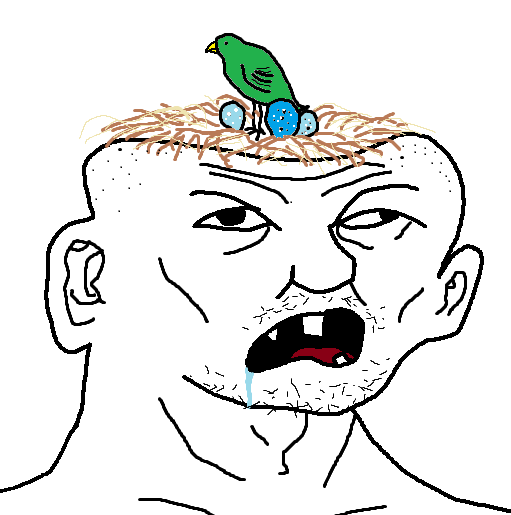 Brainlet bird nesting — Brainlet meme