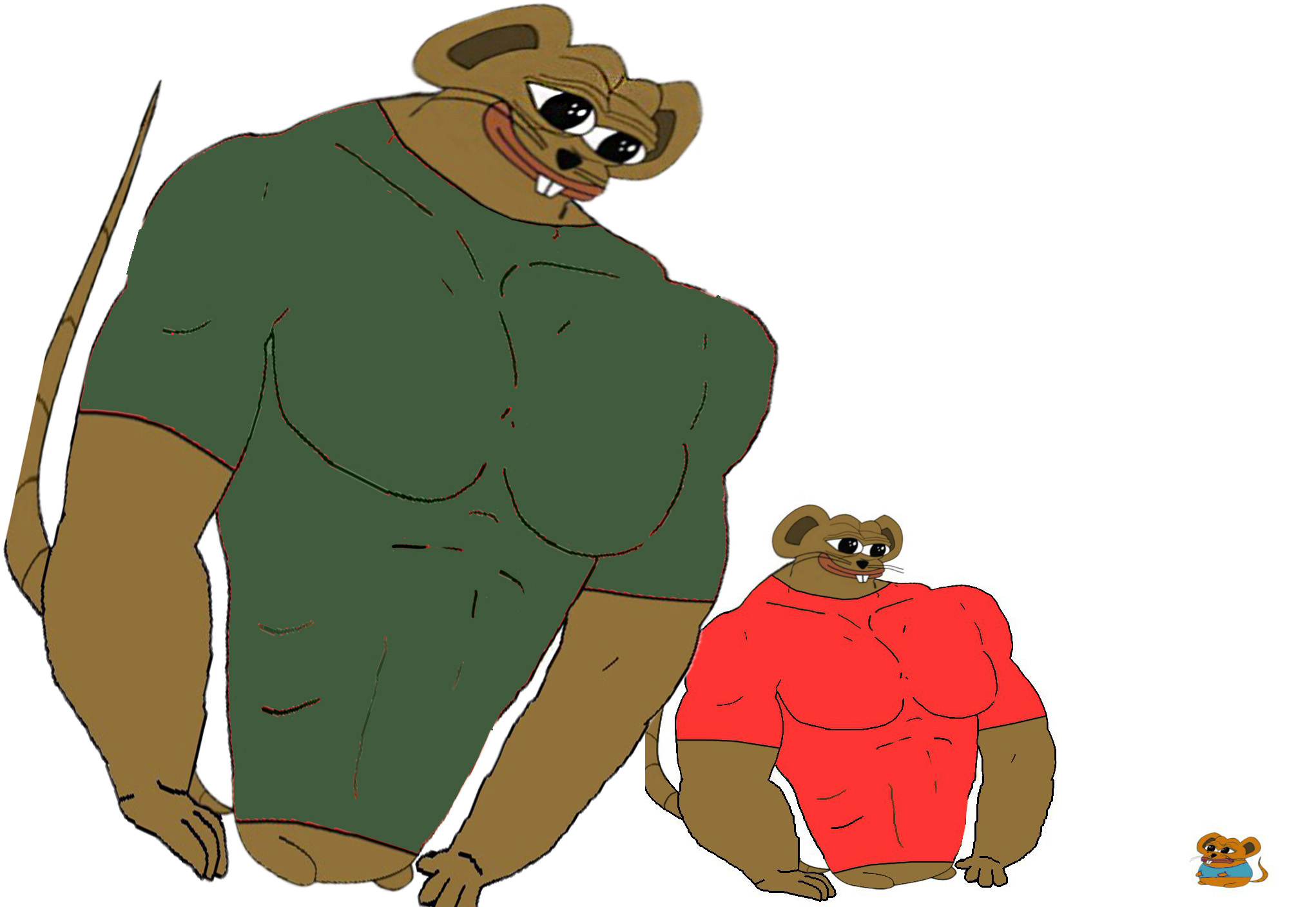 Pepe mouses buff — Pepe meme