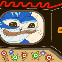 Toshi cat baking toshi cookies in oven — $TOSHI meme