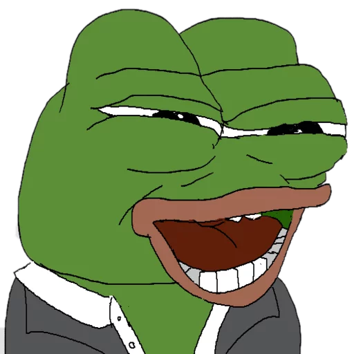 Laughing suit Frog Friends sticker — Sticker Packs meme