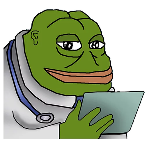 Tablet reader Groyper sticker — Sticker Packs meme