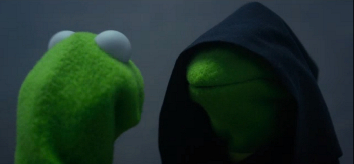 Evil Kermit meme template — Templates meme
