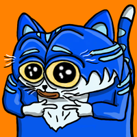 Toshi cat cute fingers — $TOSHI meme