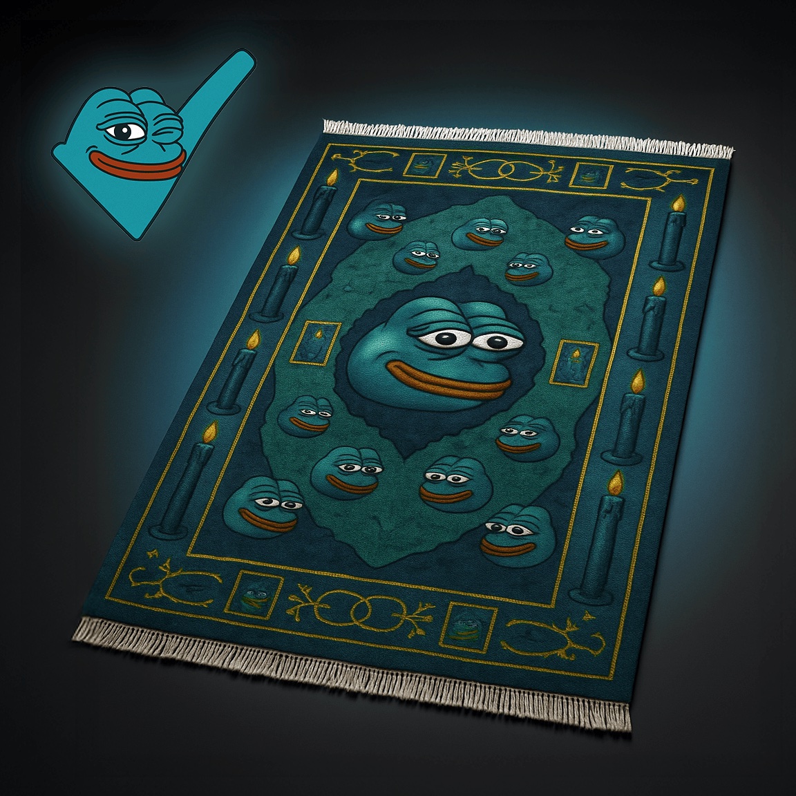 Black Rug Pepe — Pepe meme