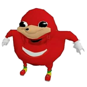 Dey wey guy ugandan knuckles — Reaction meme