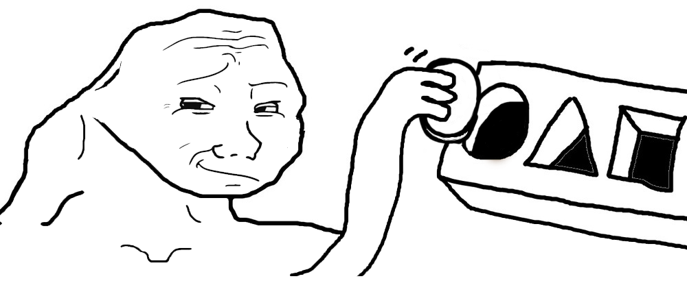 Wojak brainlet smart puzzle — Wojak meme