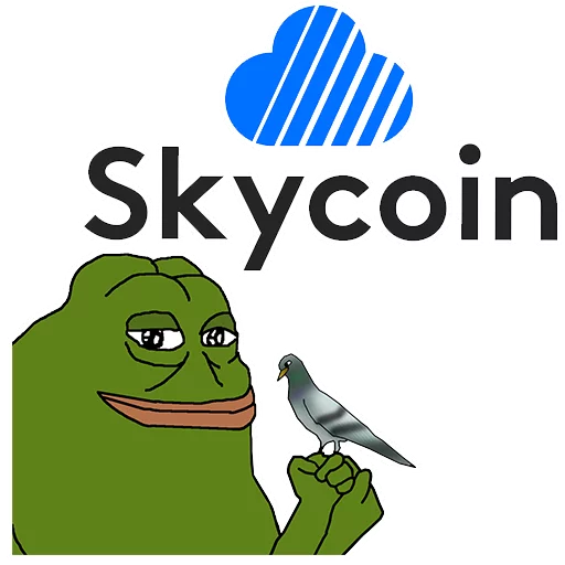 Skycoin pigeon Groyper sticker — Sticker Packs meme