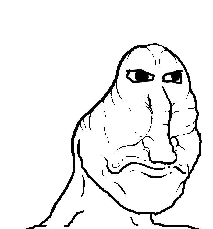 Brainlet dried out long nose — Brainlet meme