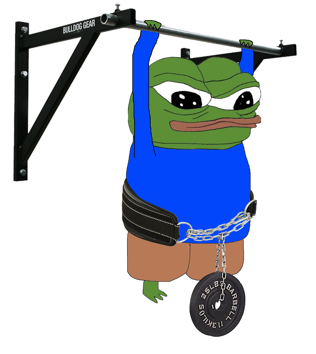 Pepe weighted pullups — Pepe meme