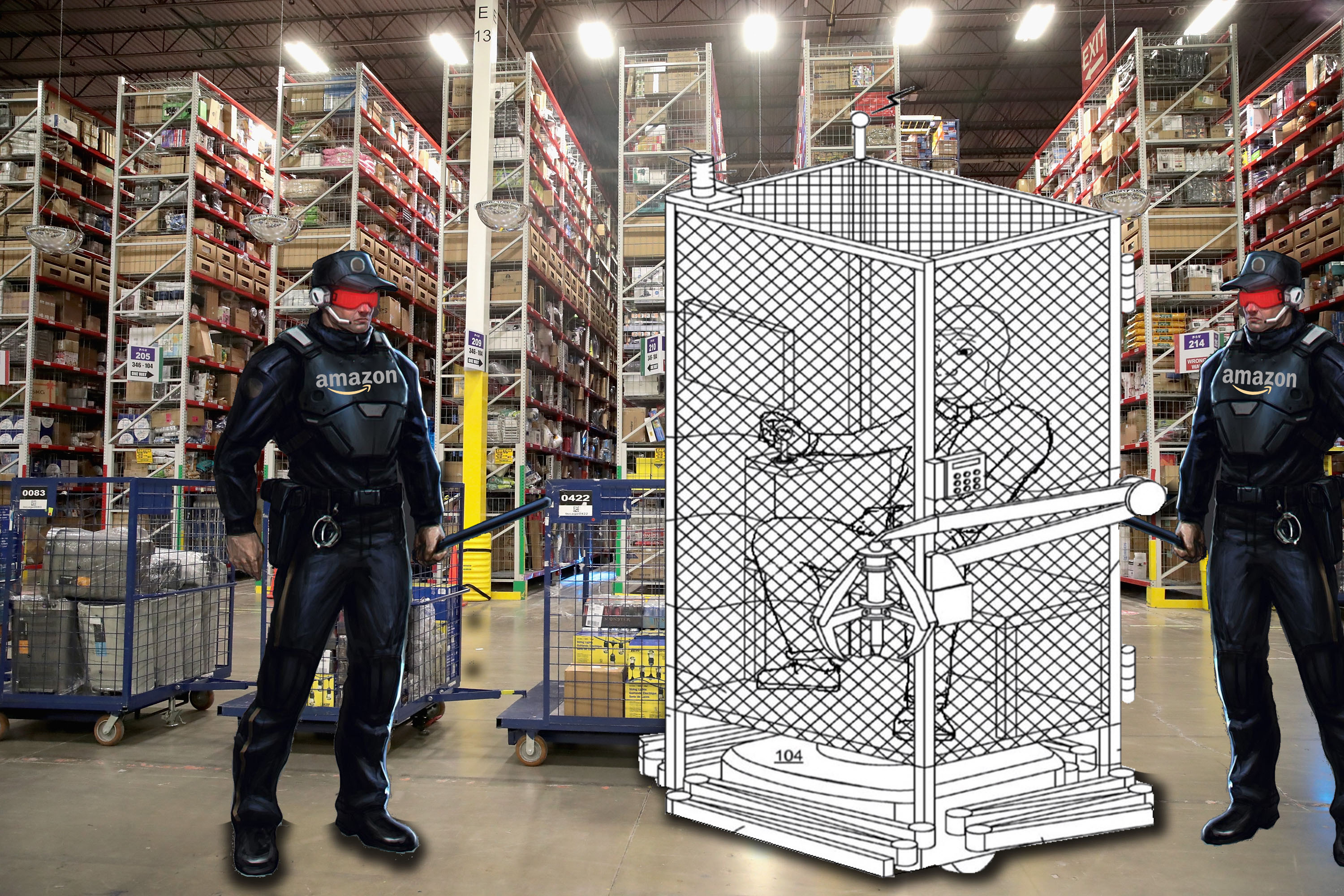 Wojak wage cage guards — Wojak meme