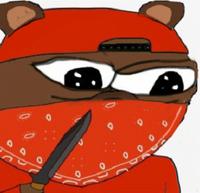 Bobo knife orange bandana — Bobo meme